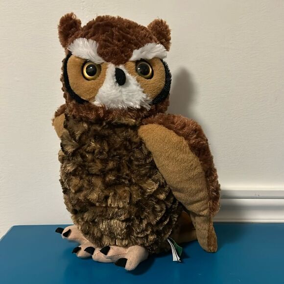 Other - Wild Republic Great Horned Owl Plush 12" Stuffed Animal